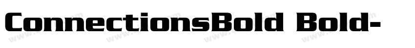 ConnectionsBold Bold字体转换
